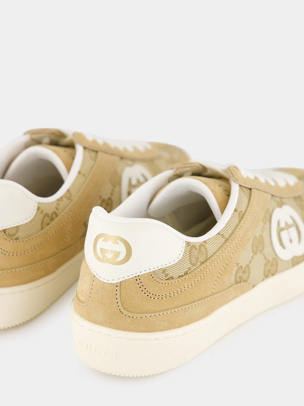Beige GG Canvas G75 Trainers - Image 6
