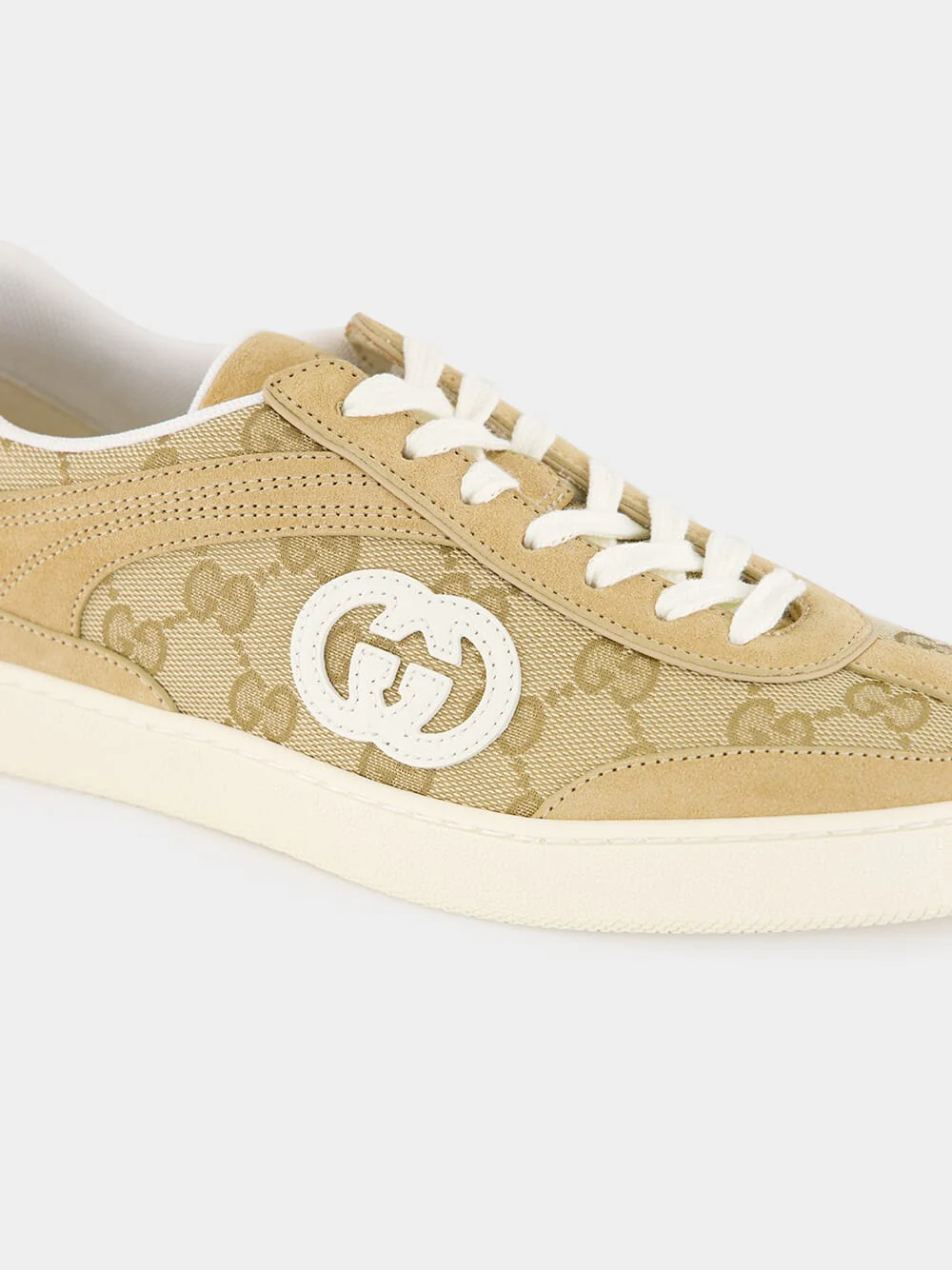 Beige GG Canvas G75 Trainers - Image 7