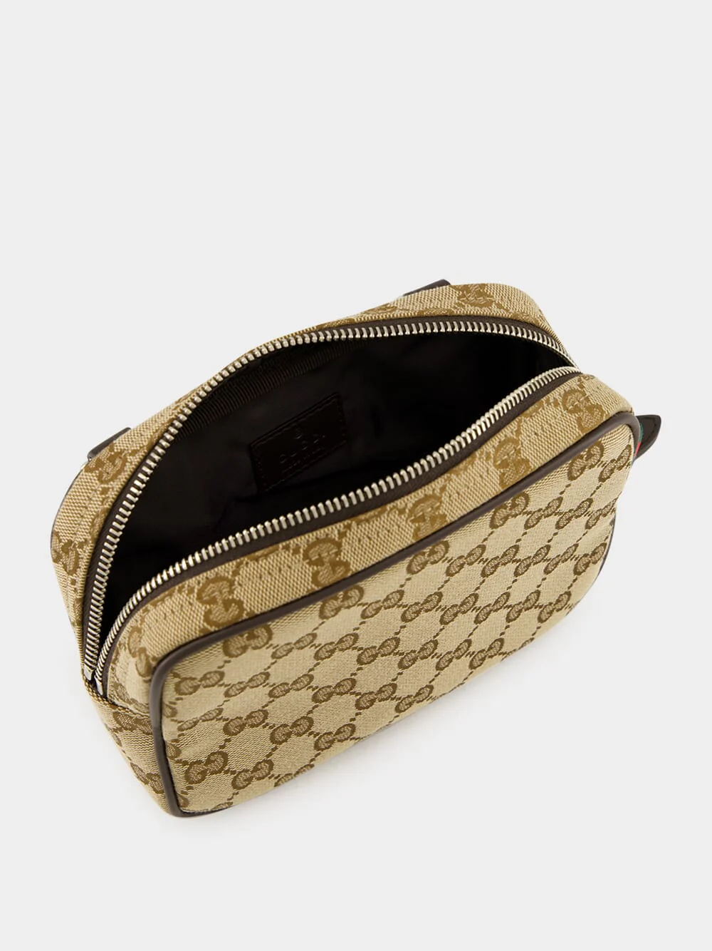 Beige GG Canvas Mini Crossbody Bag - Image 6