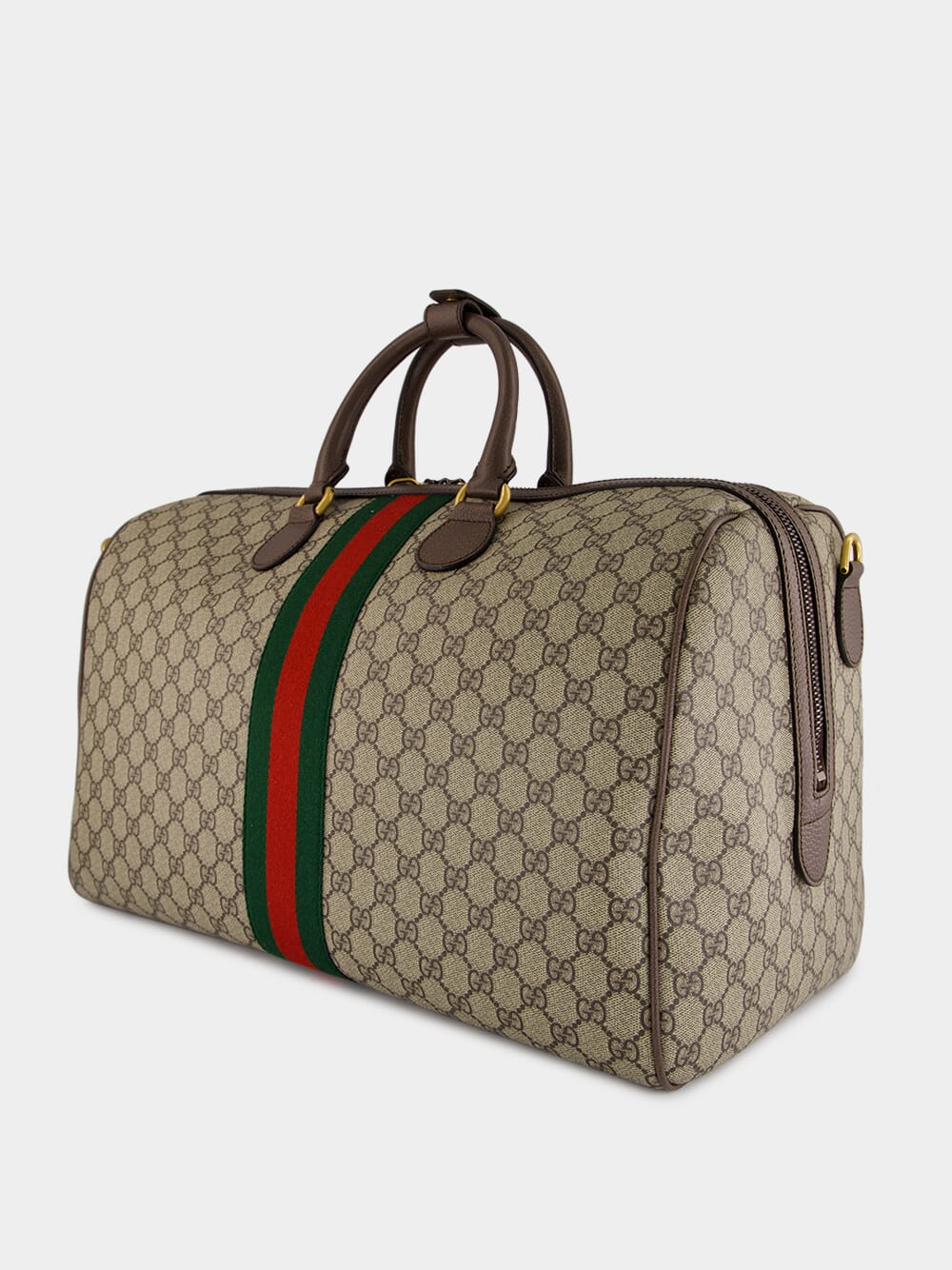Beige GG Monogram Medium Duffle Bag - Image 5