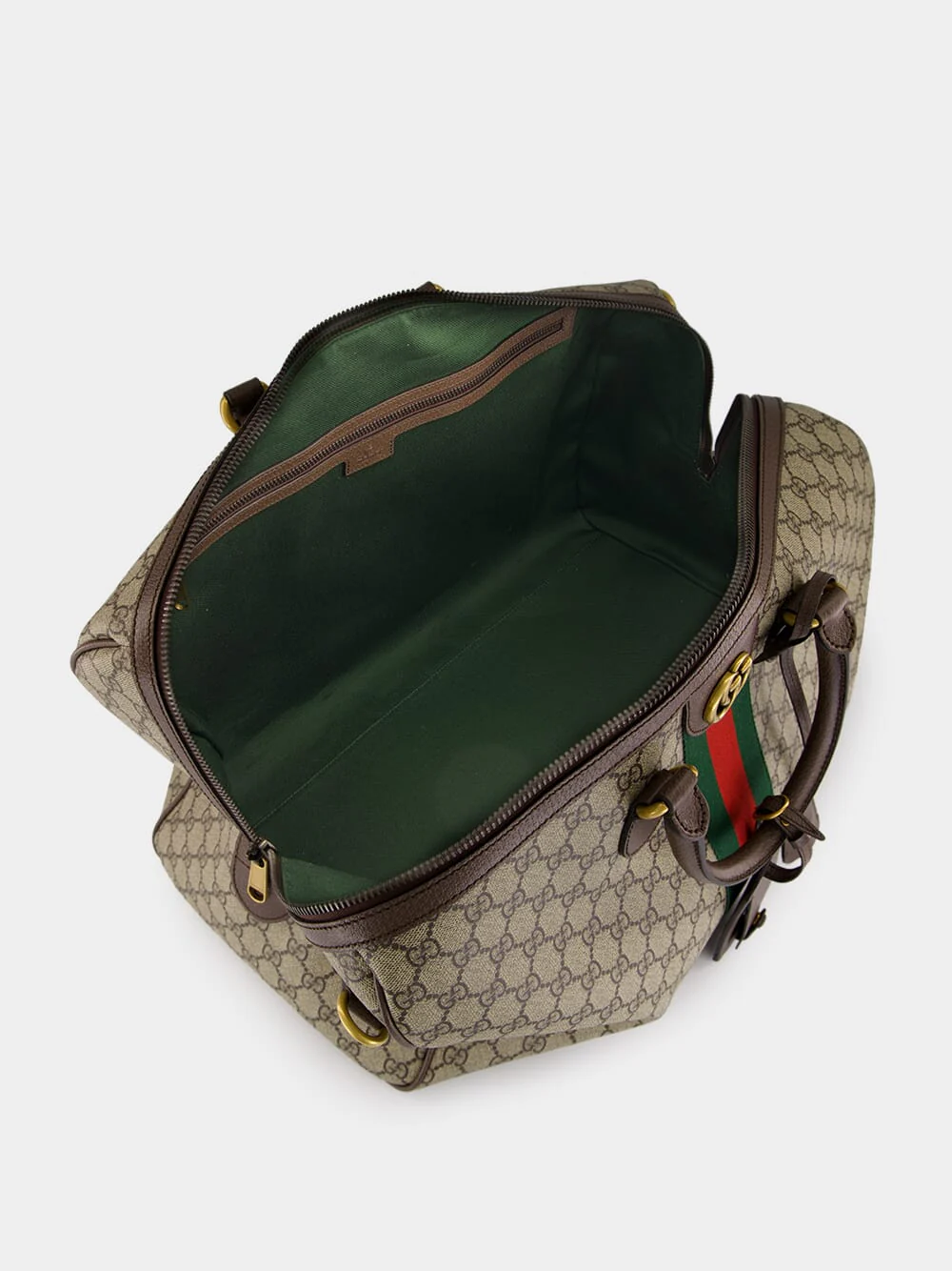 Beige GG Monogram Medium Duffle Bag - Image 6