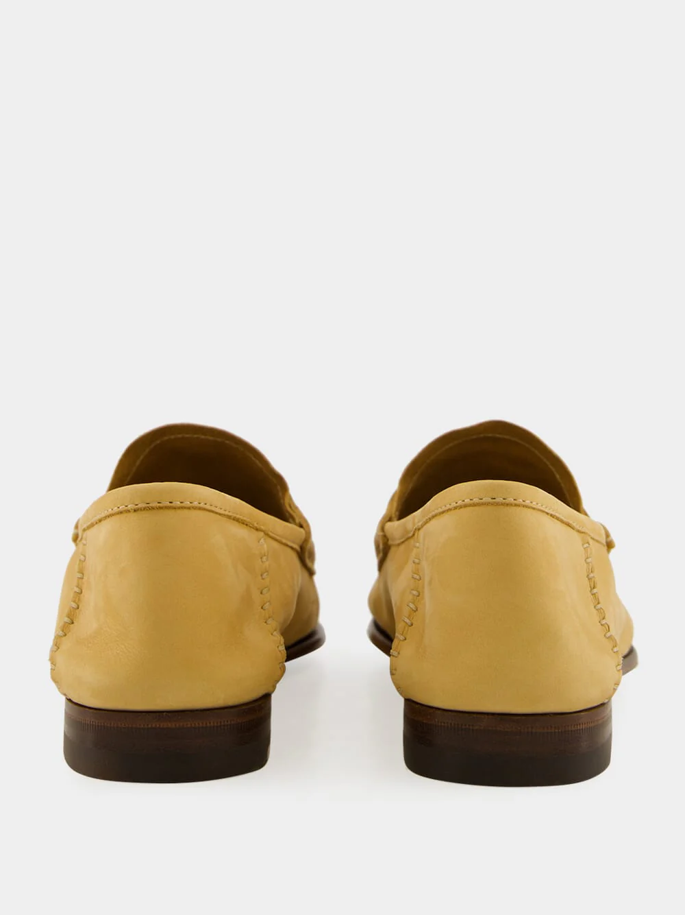 Beige Suede Gigi Loafer with Horsebit - Image 5