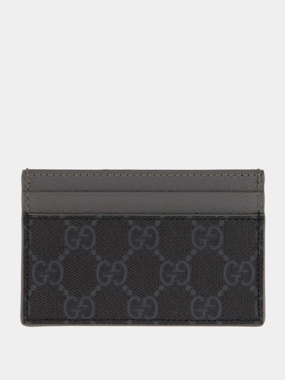 Black Bi-Color GG Card Case