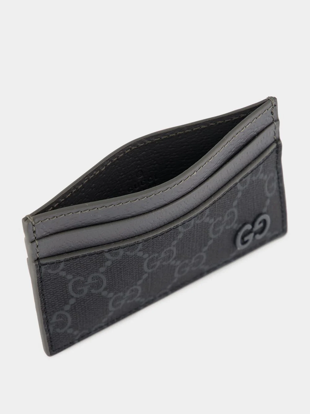 Black Bi-Color GG Card Case - Image 2