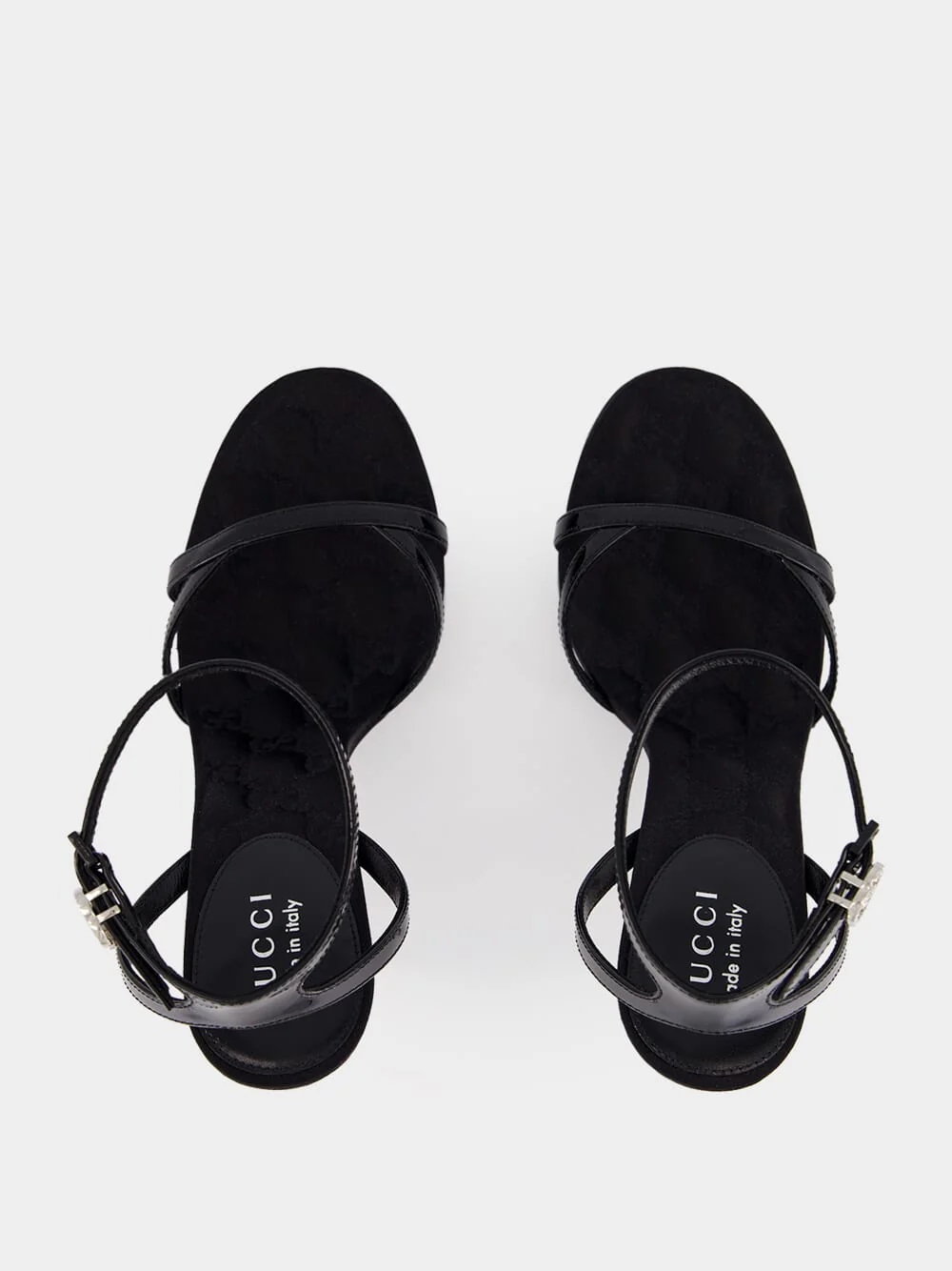 Black Calfskin High-Heel Sandals - Image 4