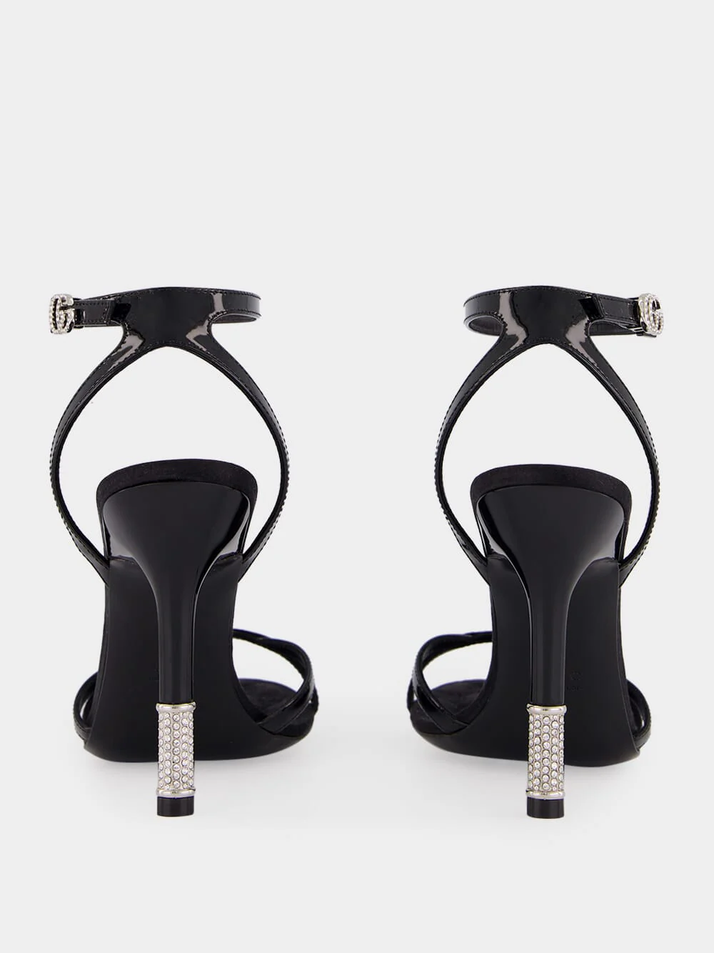 Black Calfskin High-Heel Sandals - Image 5