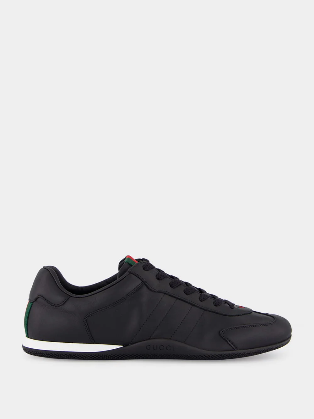 Black Calfskin Low-Top Sneakers