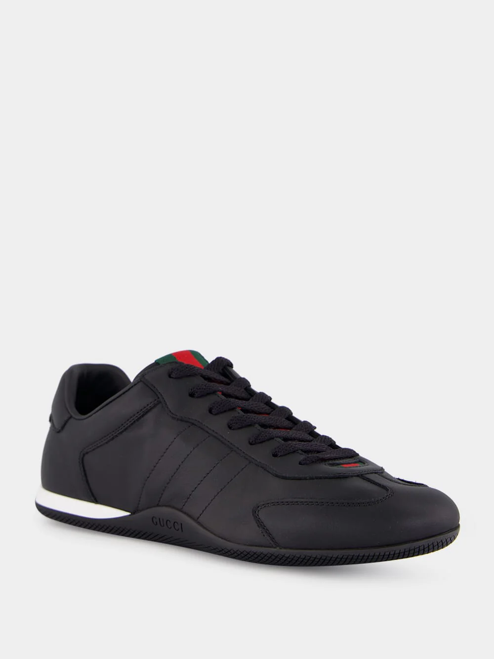Black Calfskin Low-Top Sneakers - Image 2