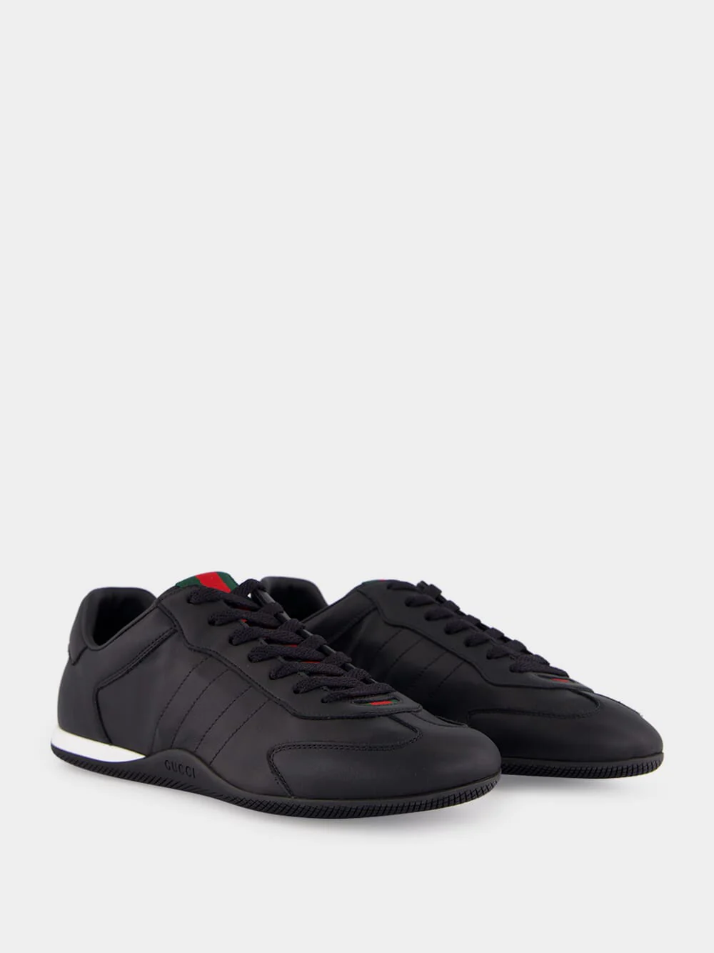 Black Calfskin Low-Top Sneakers - Image 3
