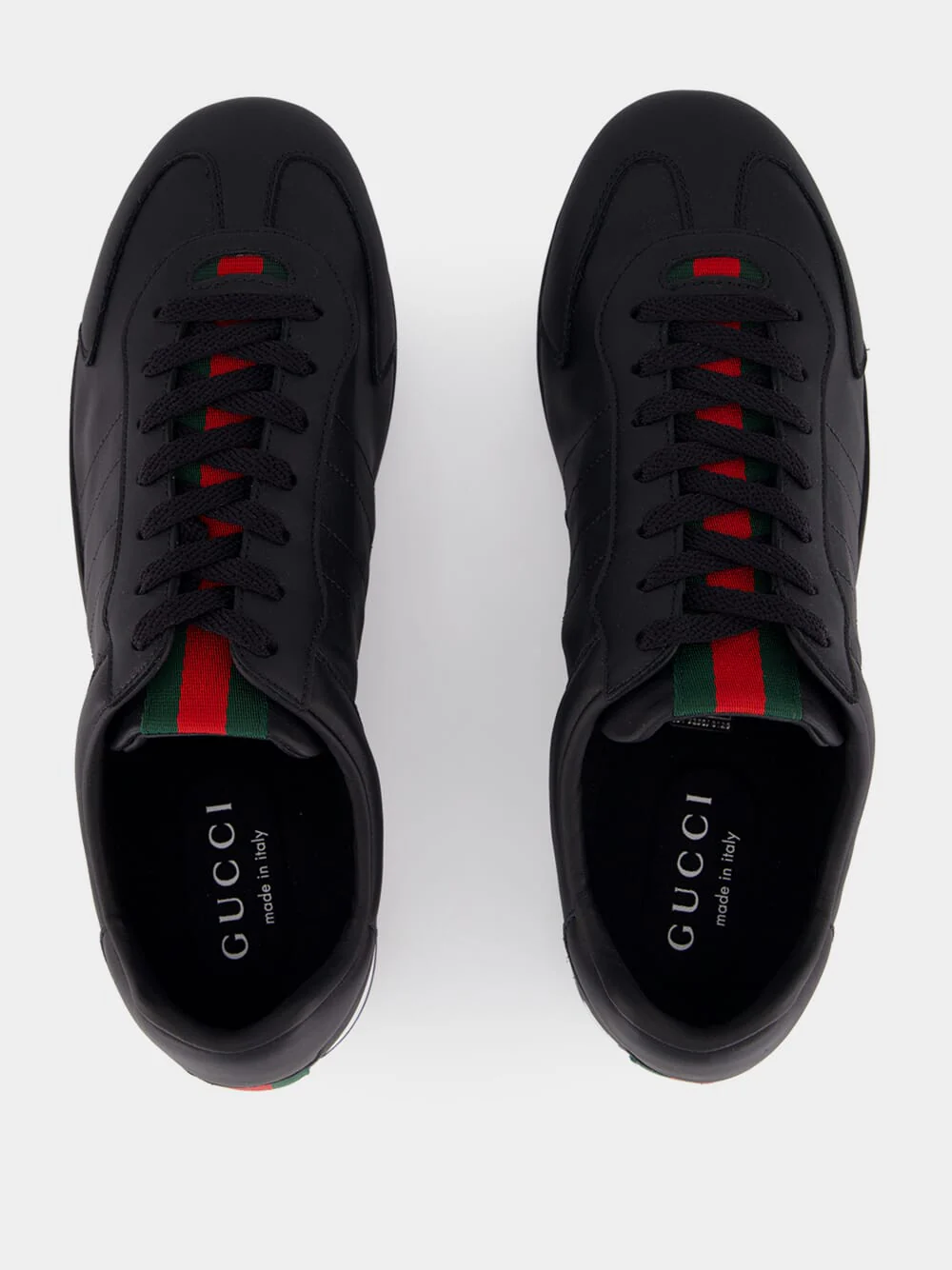 Black Calfskin Low-Top Sneakers - Image 4