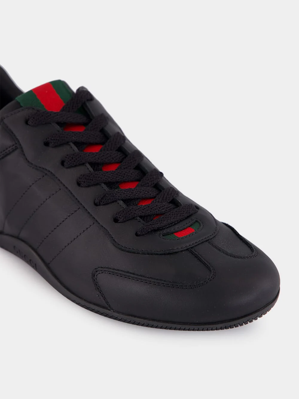 Black Calfskin Low-Top Sneakers - Image 6