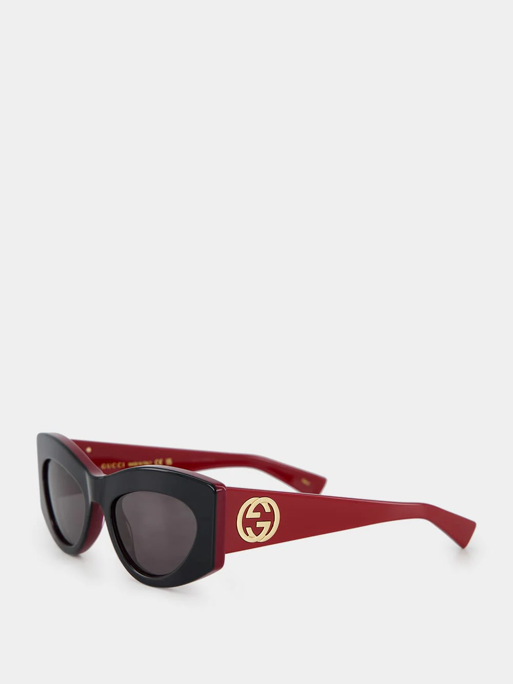 Black Cat-Eye Frame Sunglasses - Image 3