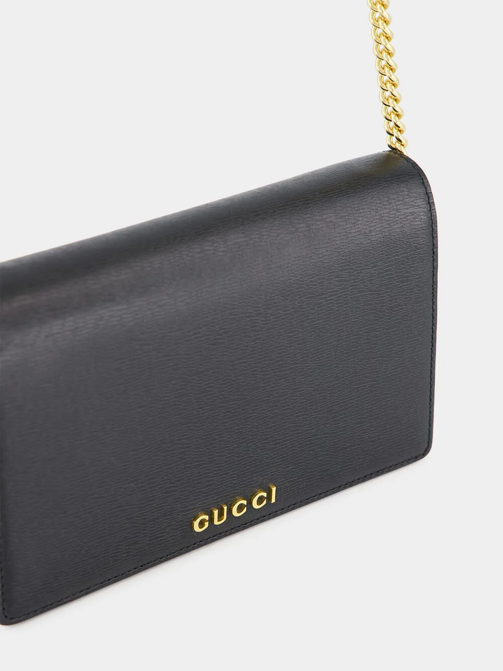 Black Chain Wallet with Script - Image 7