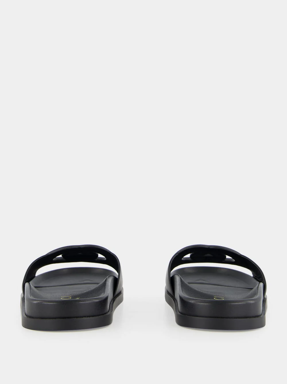 Black Cosmos Softy Leather Sandals - Image 5