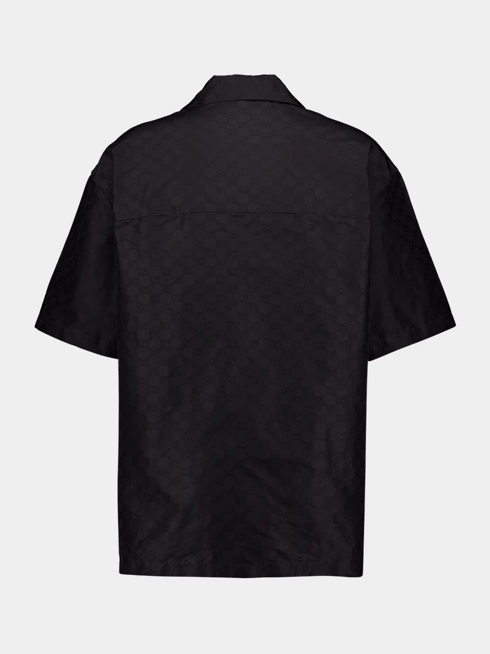 Black Cotton-Silk GG Faille Shirt - Image 2