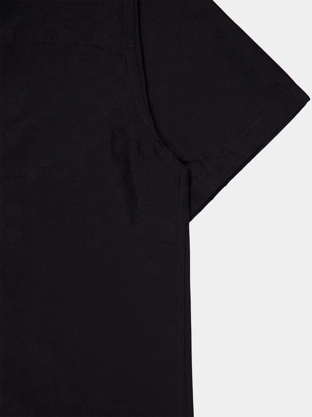Black Cotton-Silk GG Faille Shirt - Image 4