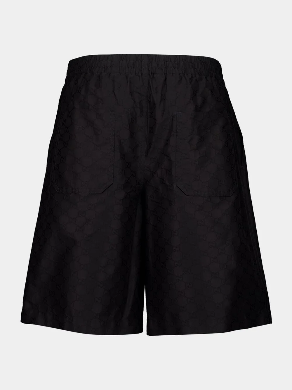 Black Cotton-Silk GG Faille Shorts - Image 2