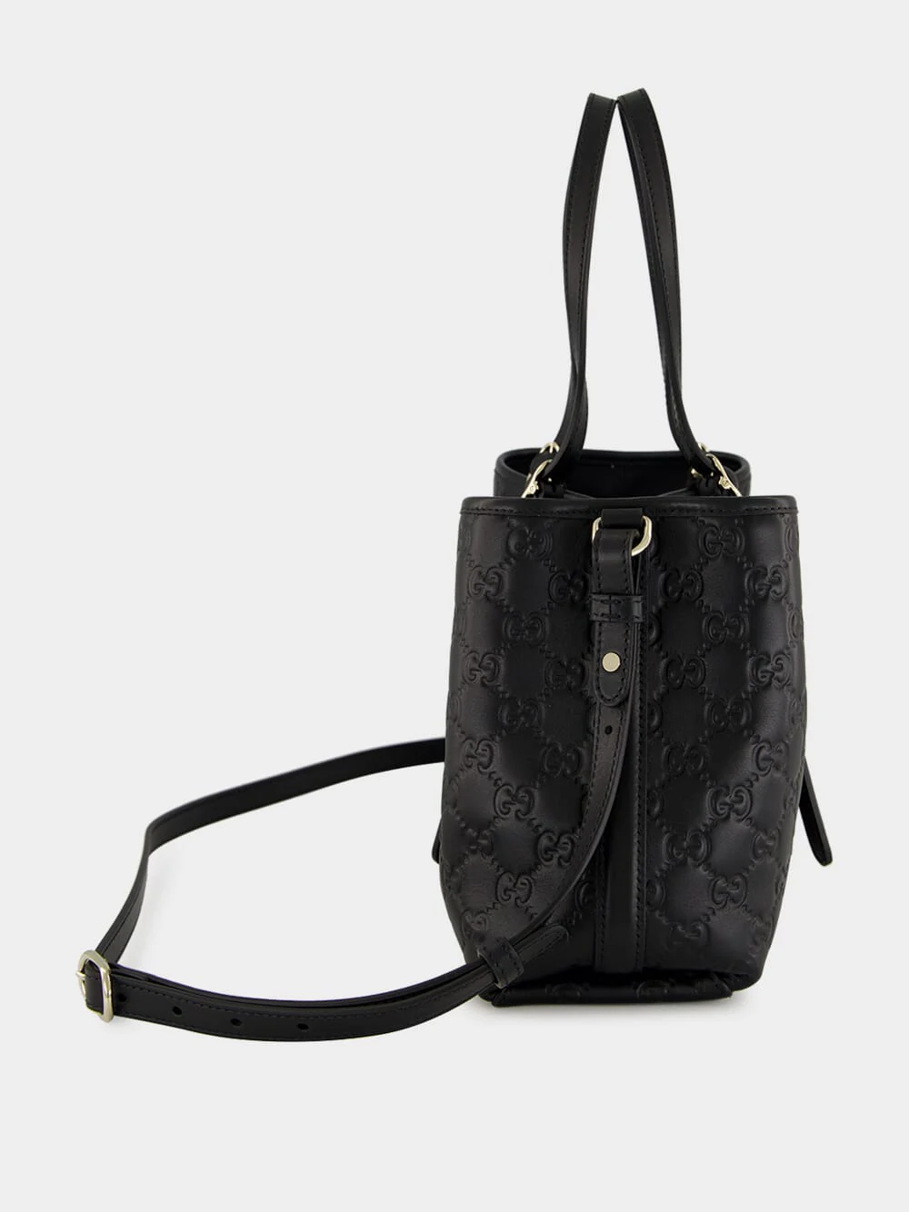 Black GG Arabella Leather Tote Bag - Image 4