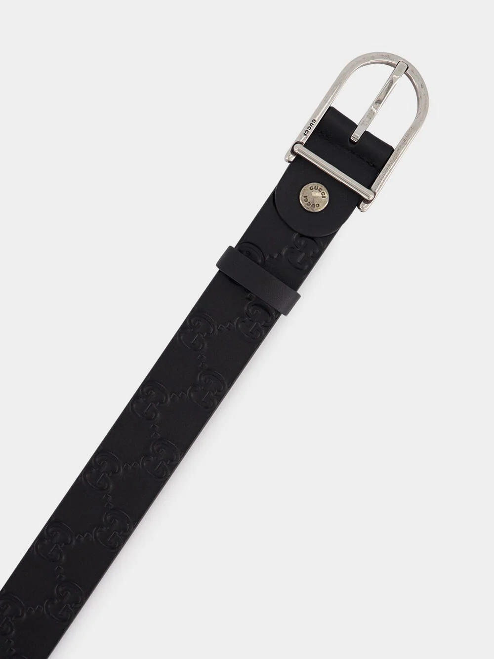 Black GG Calfskin Belt - Image 2