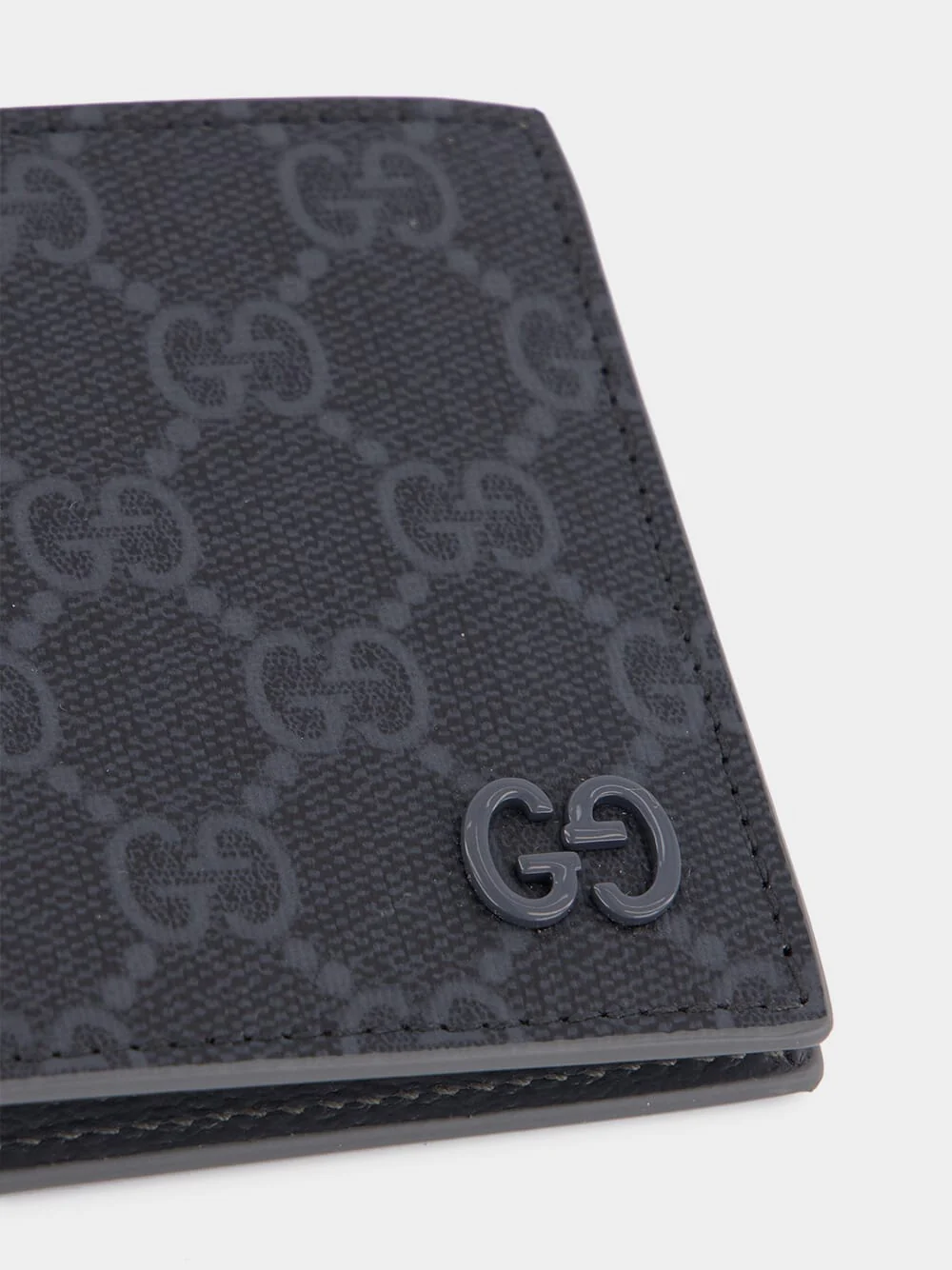 Black GG Canvas Bi-Fold Wallet - Image 4