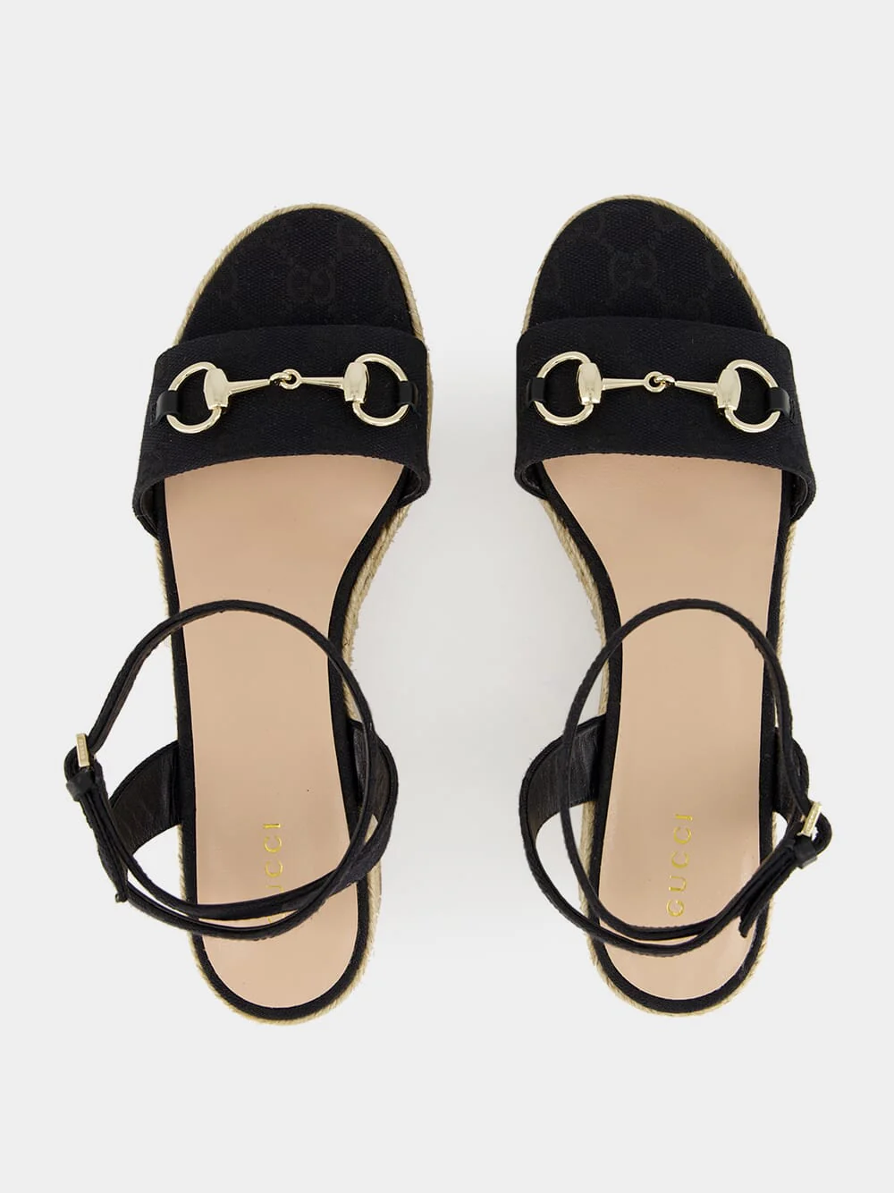 Black GG Canvas Espadrille with Horsebit - Image 4