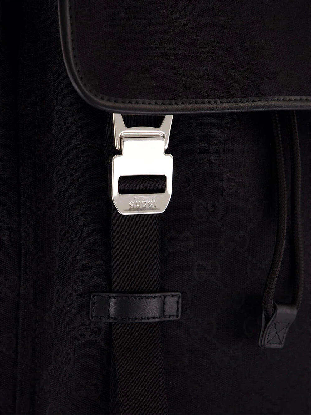 Black GG Canvas Large Backpack - Image 6