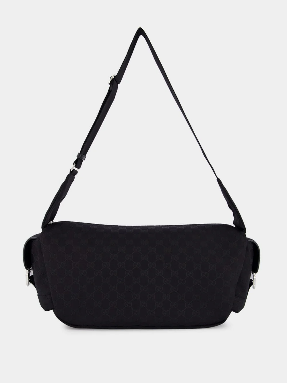 Black GG Canvas Large Crossbody Bag