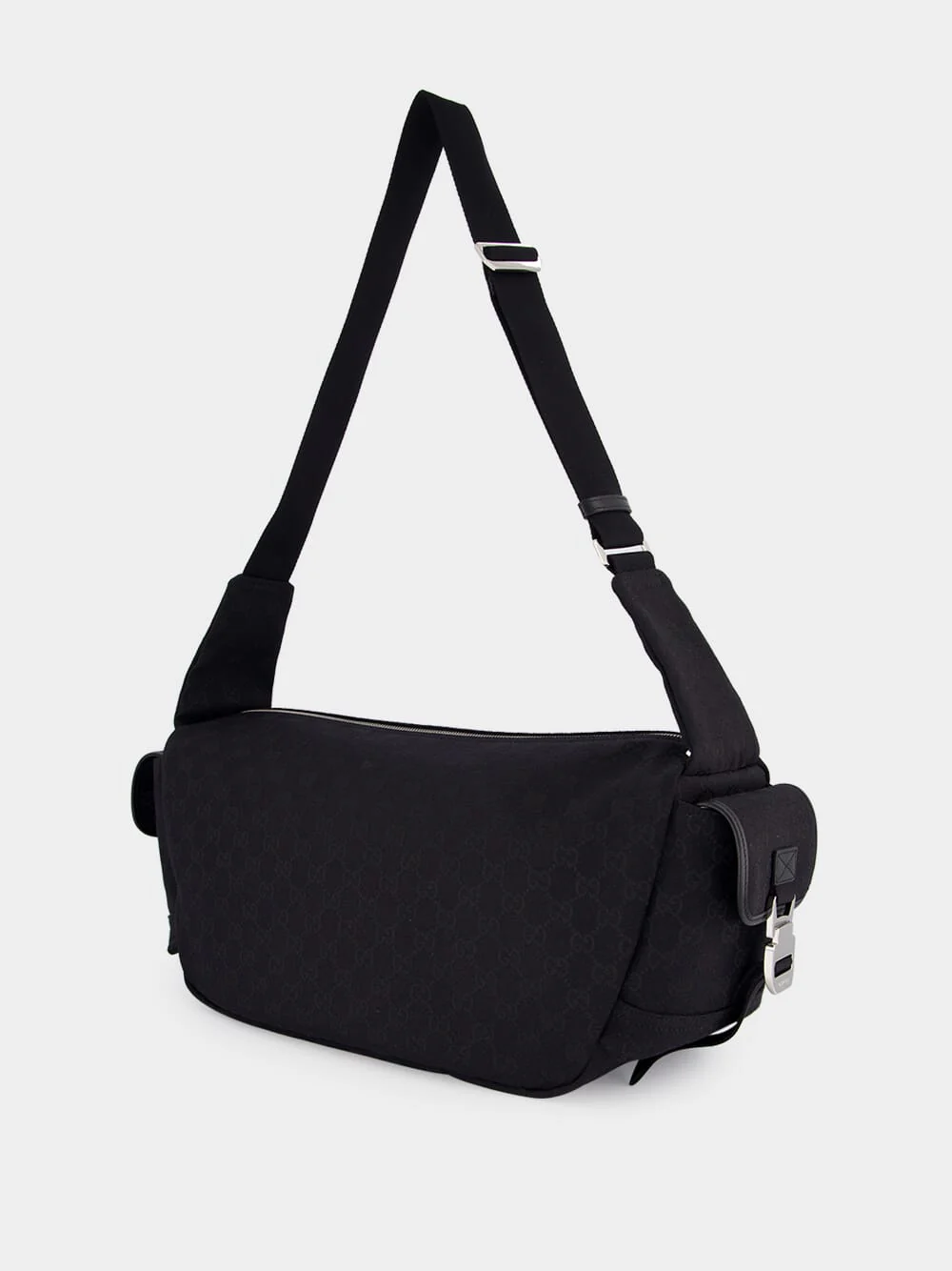 Black GG Canvas Large Crossbody Bag - Image 4