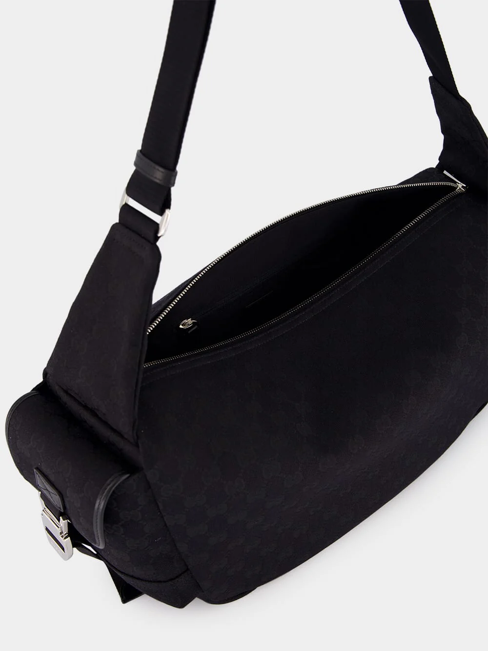 Black GG Canvas Large Crossbody Bag - Image 5