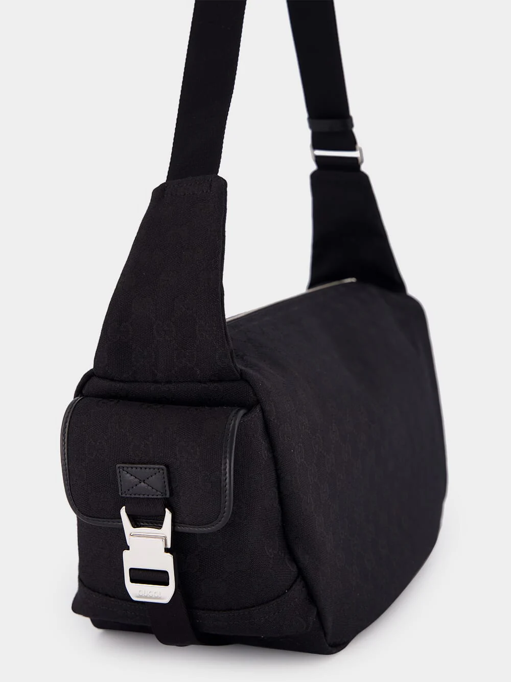 Black GG Canvas Large Crossbody Bag - Image 6