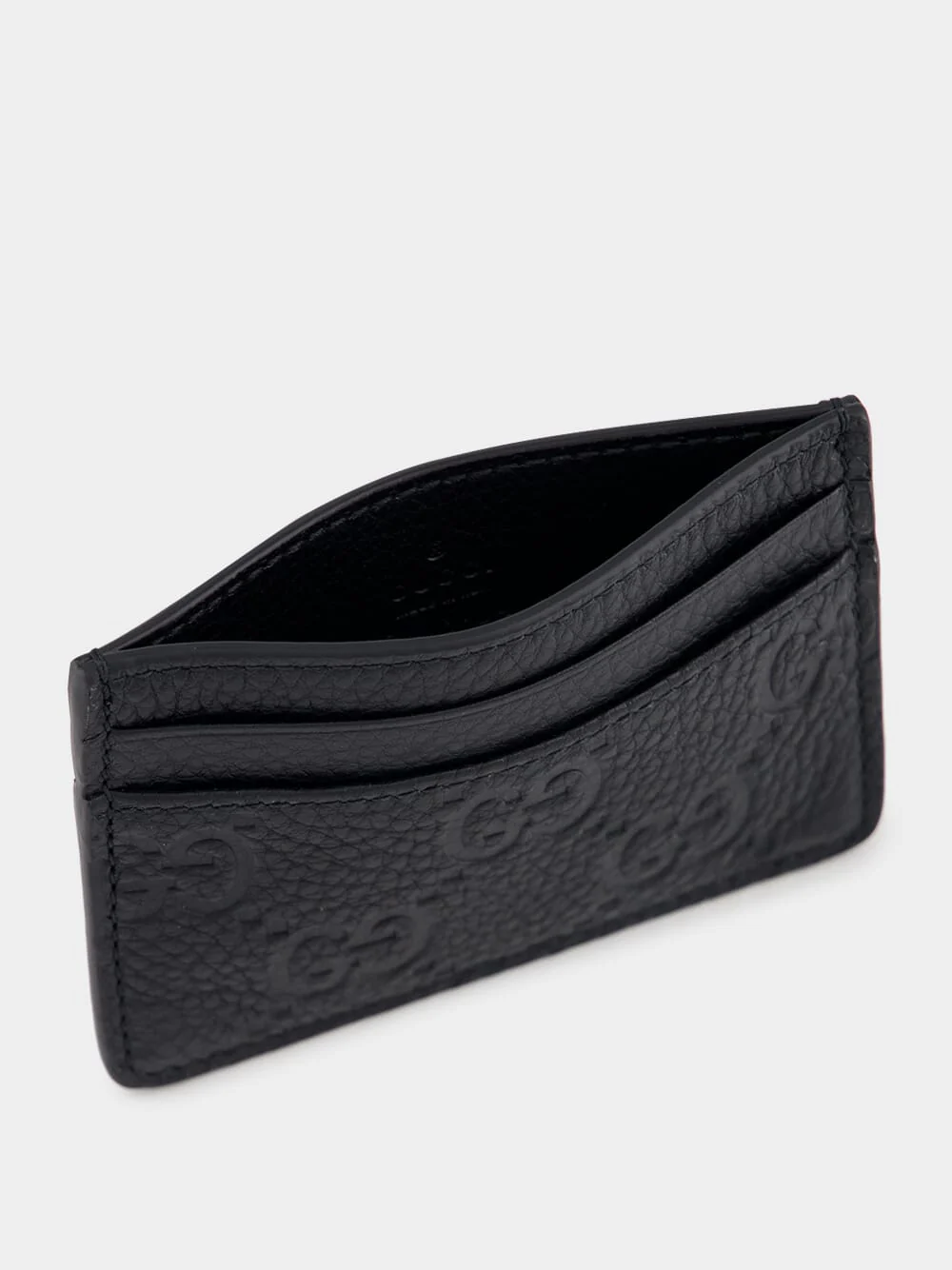 Black GG Emblem Card Case - Image 3