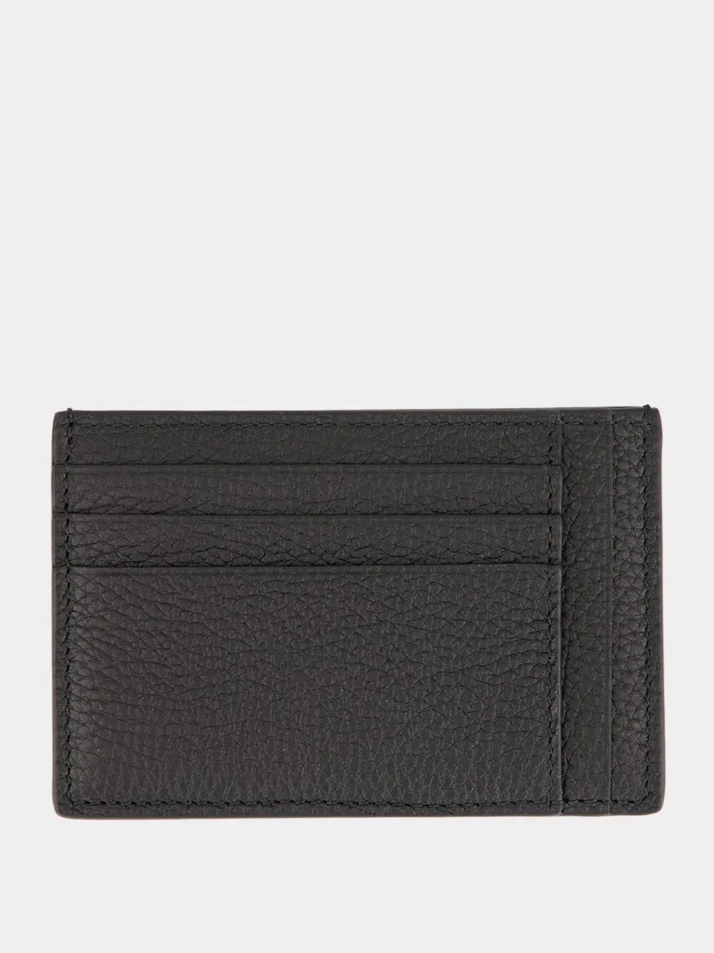 Black GG Jumbo Leather Card Case - Image 2