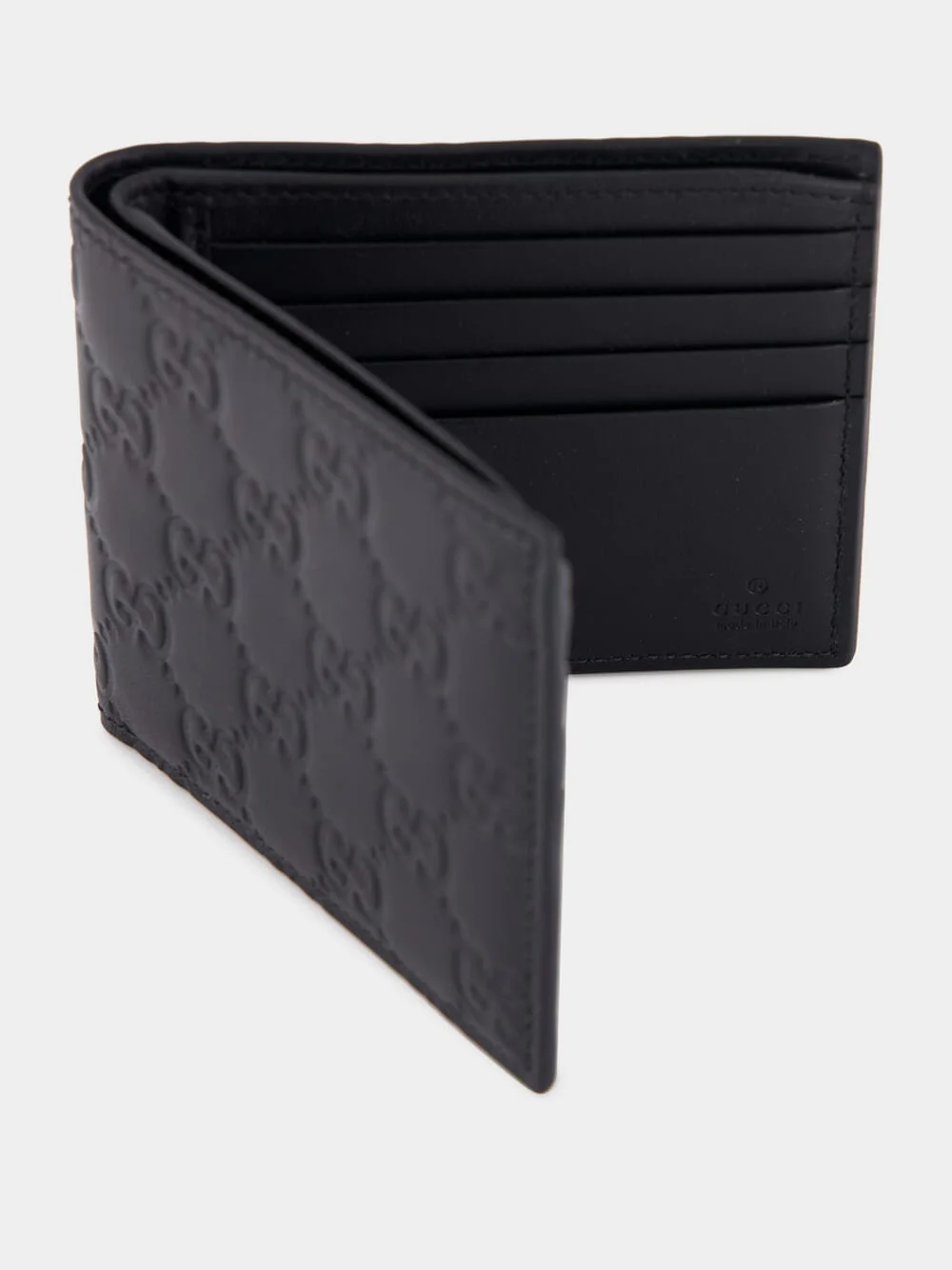 Black GG Leather Wallet - Image 3