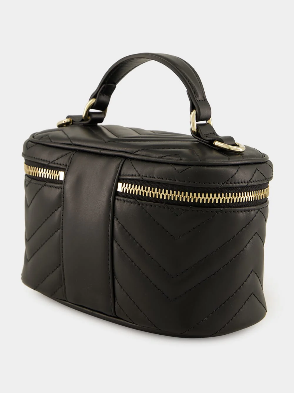 Black GG Marmont Mini Vanity Bag - Image 5