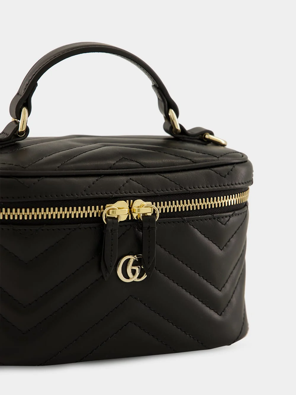 Black GG Marmont Mini Vanity Bag - Image 7