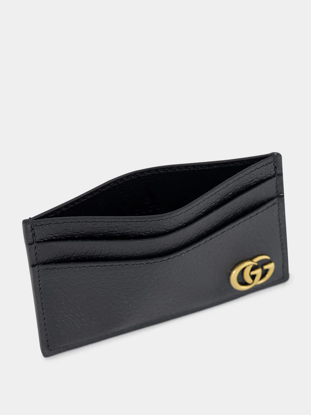 Black GG Marmont Slim Leather Card Case - Image 3
