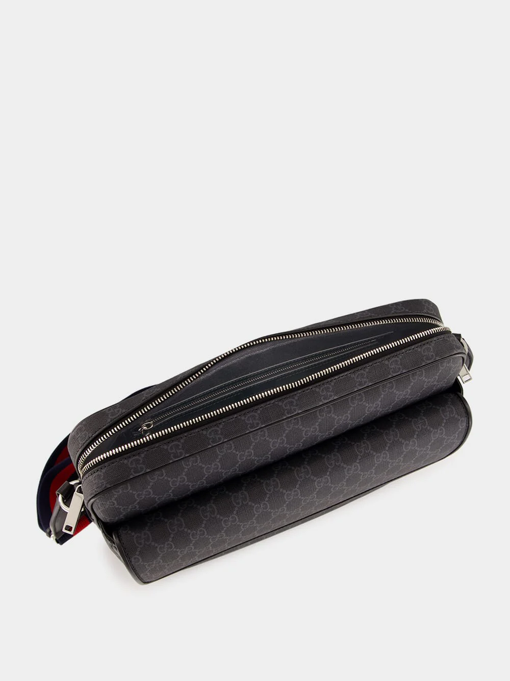 Black GG Supreme Canvas Messenger Bag - Image 6
