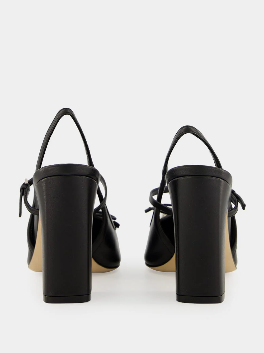 Black Horsebit Slingback Pumps - Image 5
