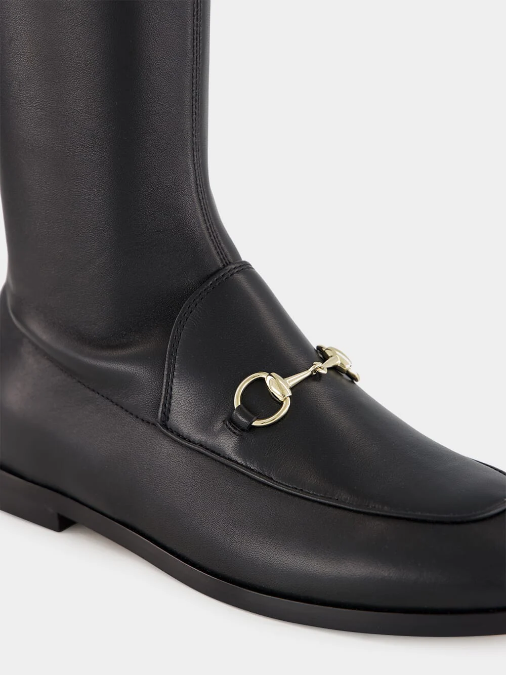 Black Jordaan Stretch Leather Boot - Image 5