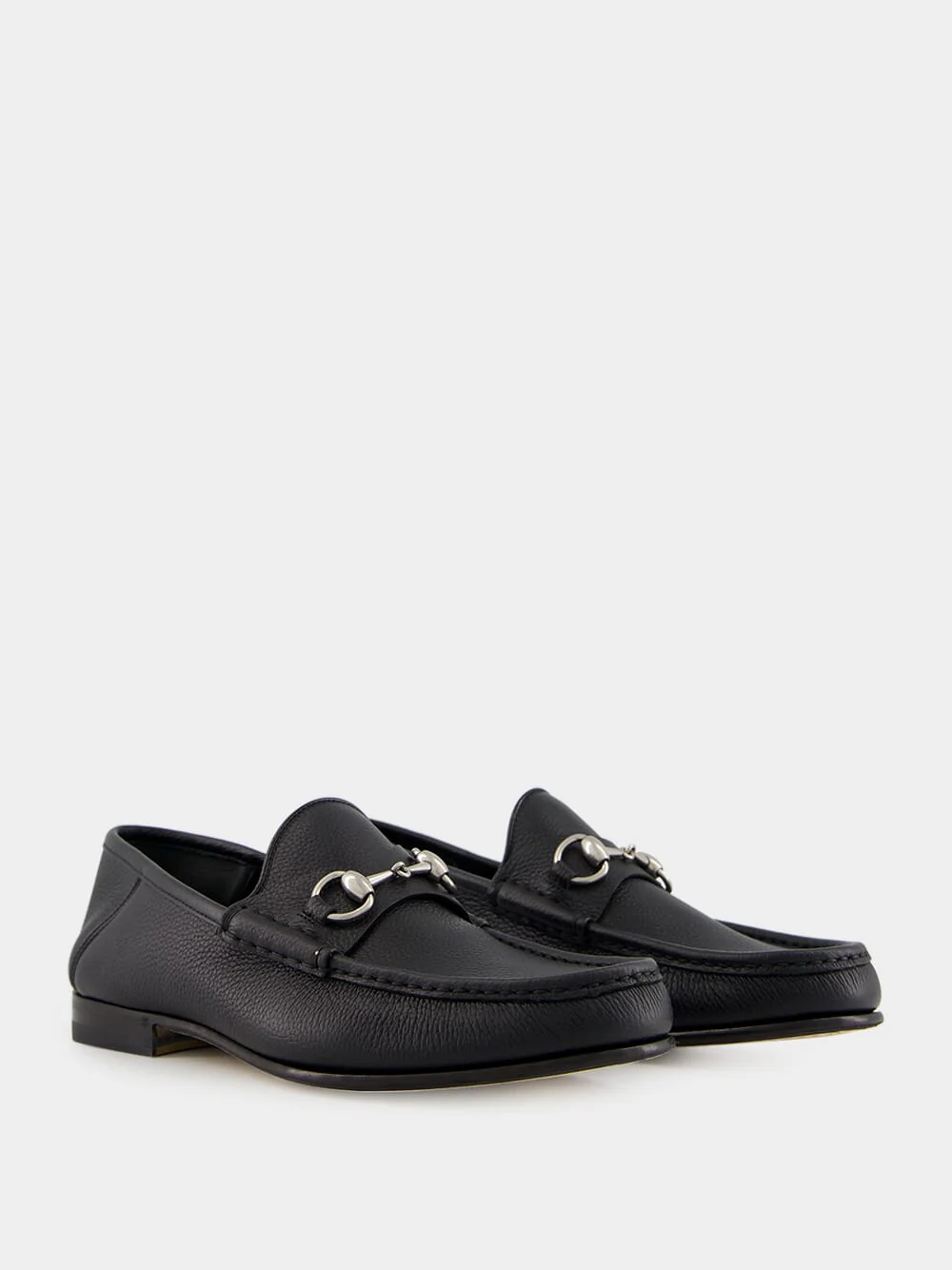 Black Leather Horsebit 1953 Loafers - Image 3