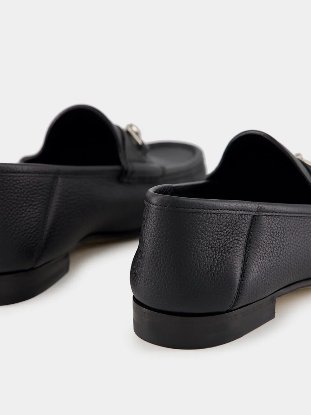 Black Leather Horsebit 1953 Loafers - Image 6