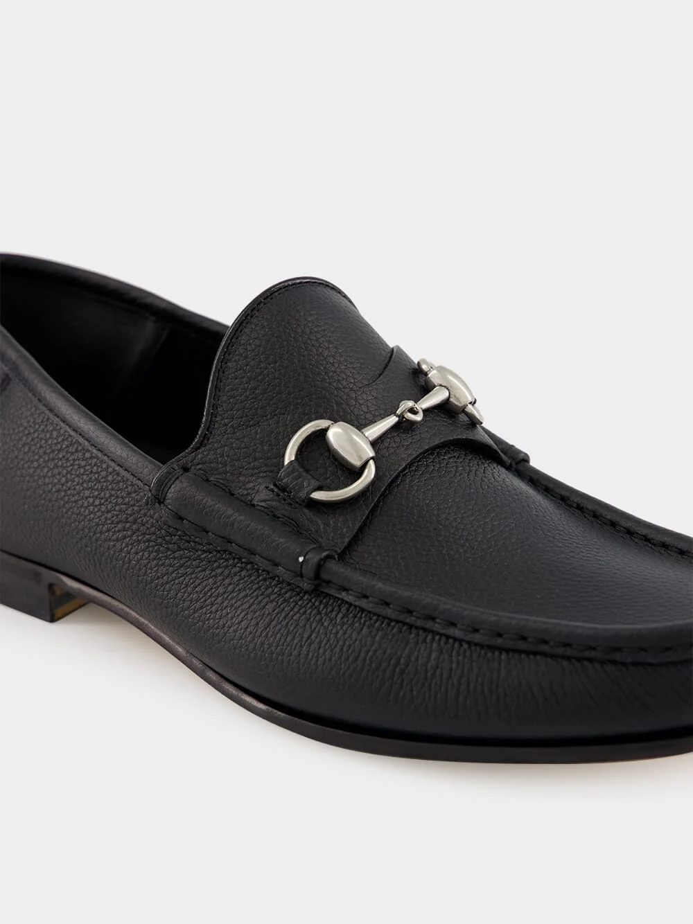 Black Leather Horsebit 1953 Loafers - Image 7