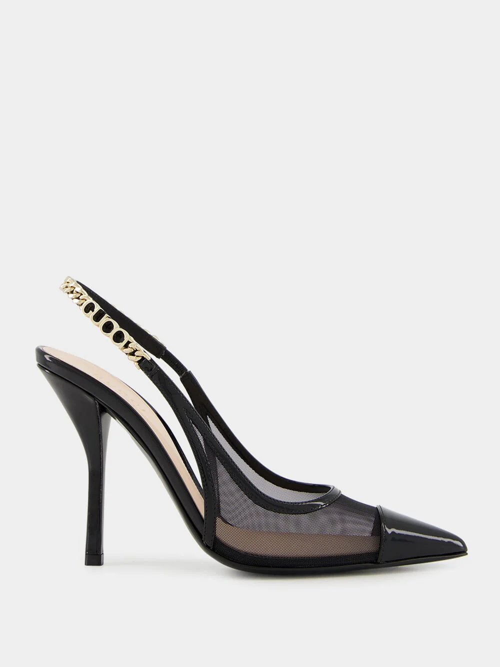 Black Mesh Signoria Slingback Pump - Image 2
