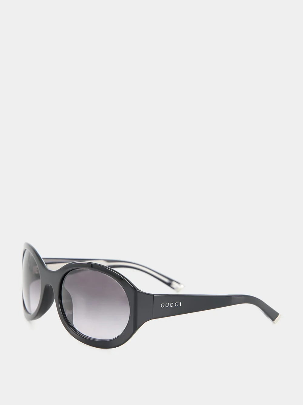 Black Round Frame Sunglasses - Image 3