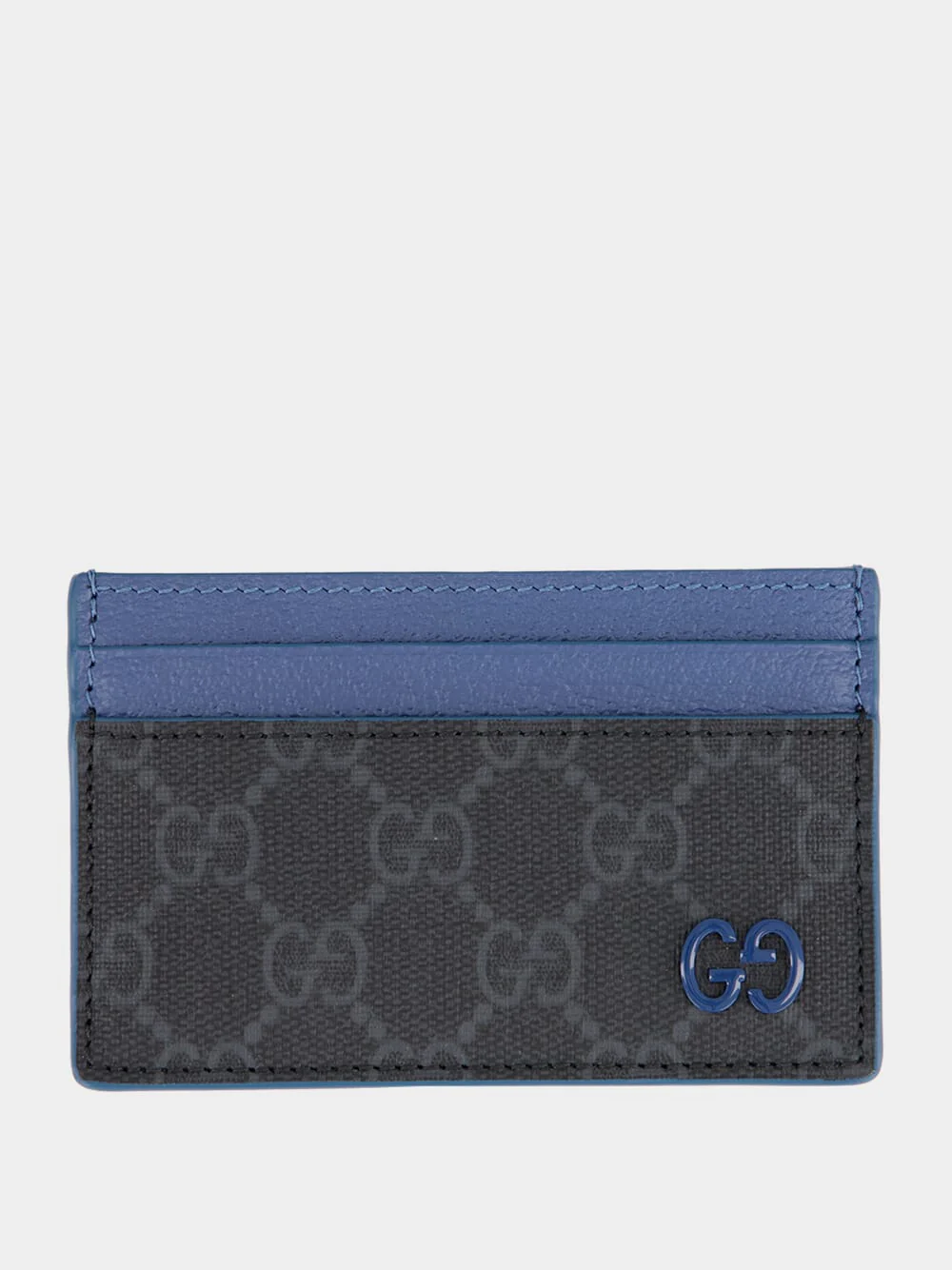 Black Supreme and Blue Bi-Color GG Supreme Card Case