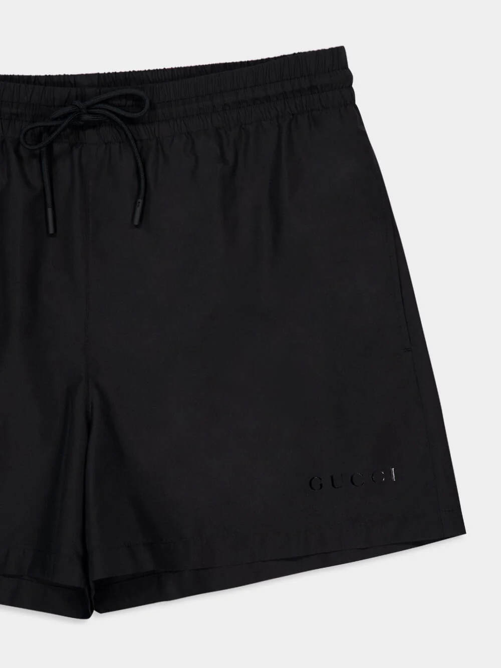 Black Technical Poplin Swim Shorts - Image 3