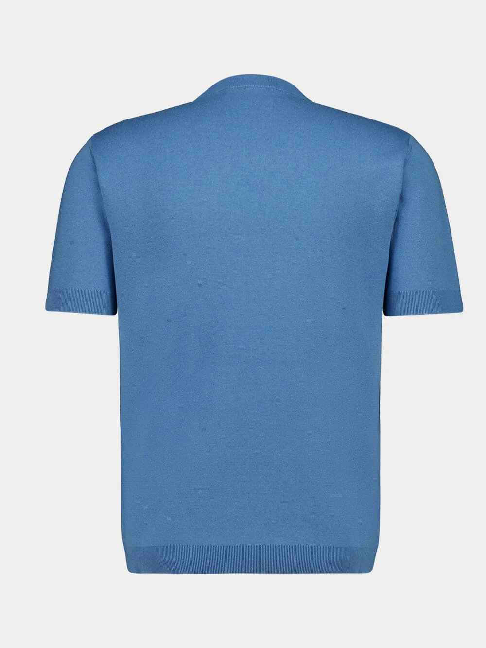 Blue Cotton Short-Sleeve T-Shirt - Image 2