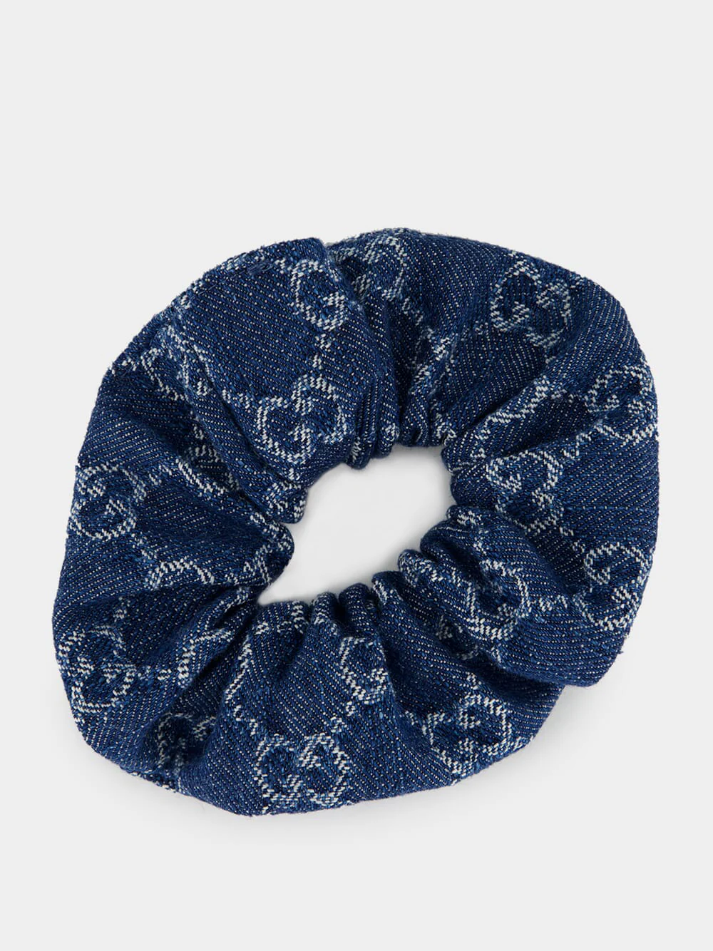 Blue GG Denim Scrunchie