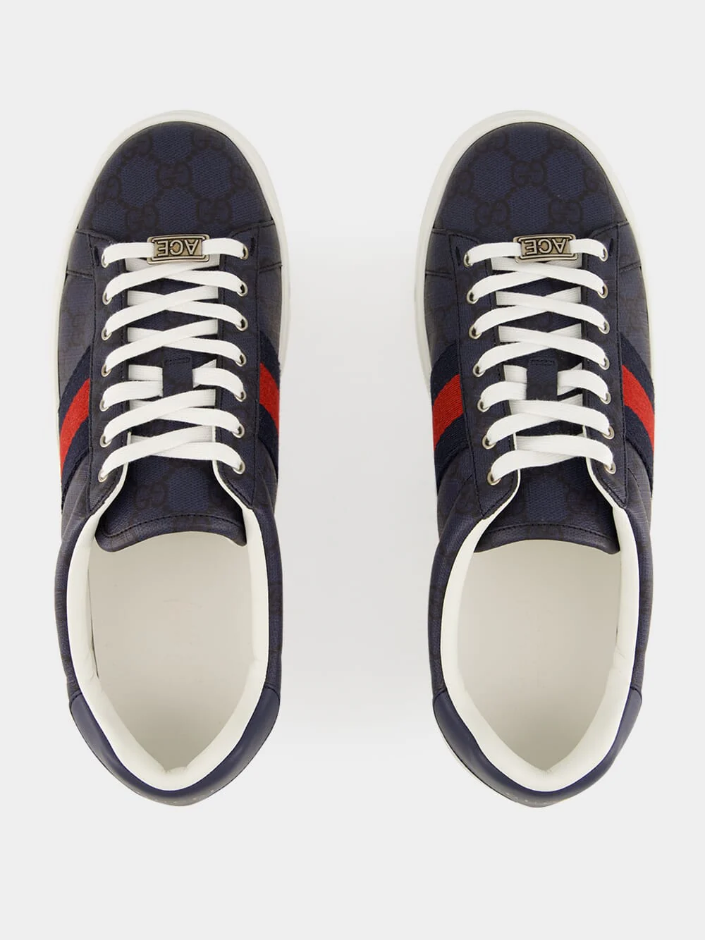Blue GG Supreme Ace Sneakers - Image 4