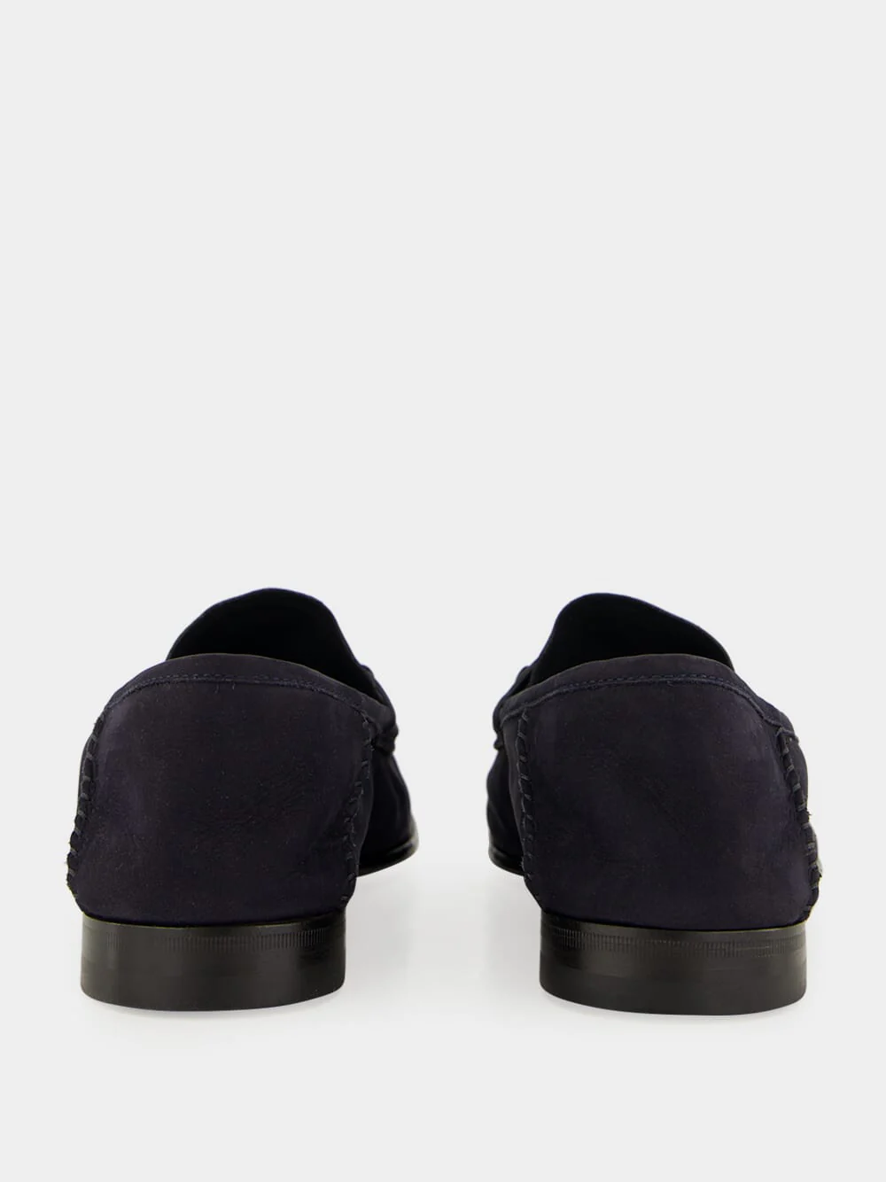 Blue Nabuk Leather Moccasins with Horsebit - Image 5